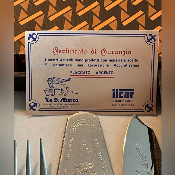 Silver plated serving set - Picture 3 of 7